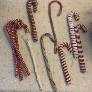 Candy cane ornaments